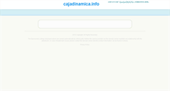 Desktop Screenshot of cajadinamica.info