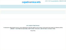 Tablet Screenshot of cajadinamica.info